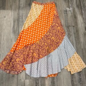 Free People Patchwork Maxi Skirt - XS
